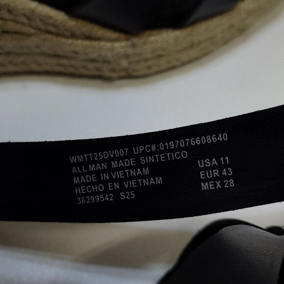 Time and Tru Espadrille Wedge Sandal Strappy Adjustable Ankle Strap Size 11 NWOT - Picture 10 of 11